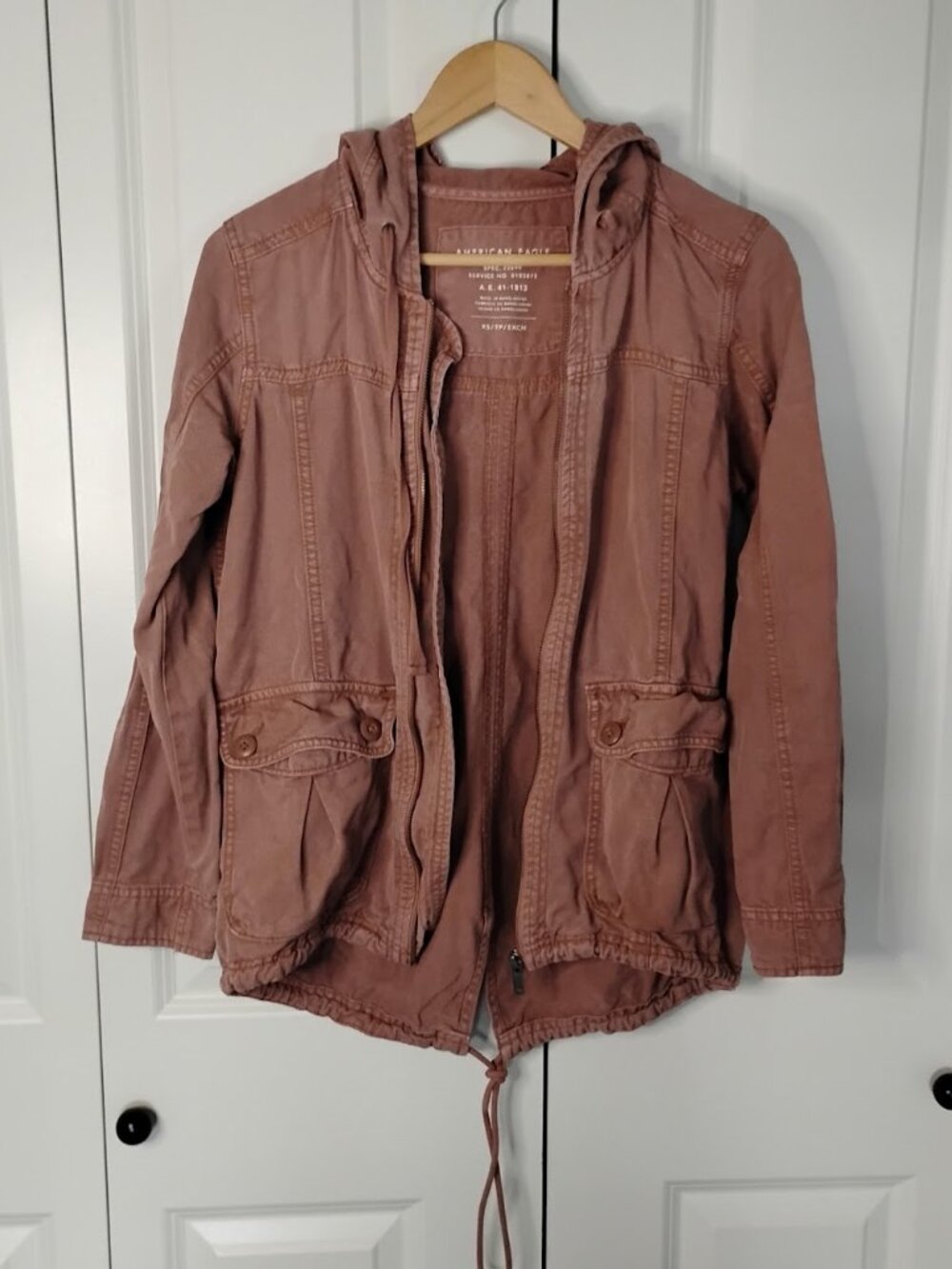 American Eagle Outfitters Women's Brown Lightweight Utility Jacket Size XS